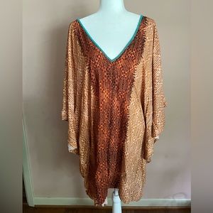 Ombré Animal Print Coverup Sz. L